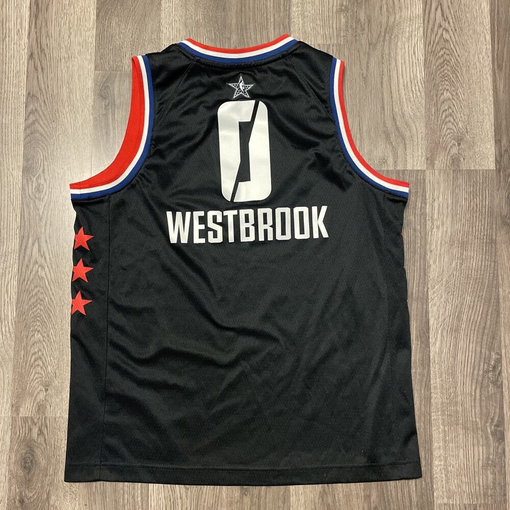 Jordan Russell Westbrook OKC Thunder 2018 All Star Game Jersey Black Youth L